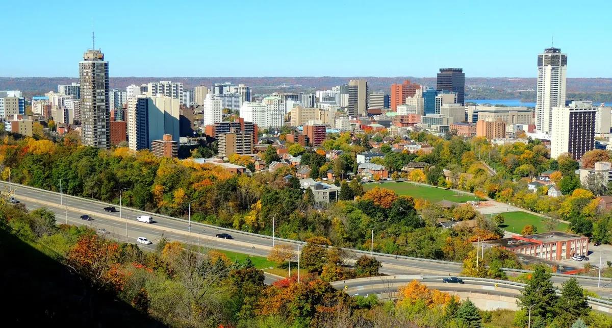 The Hamilton skyline, representing infrastructure hosted in Canada.
