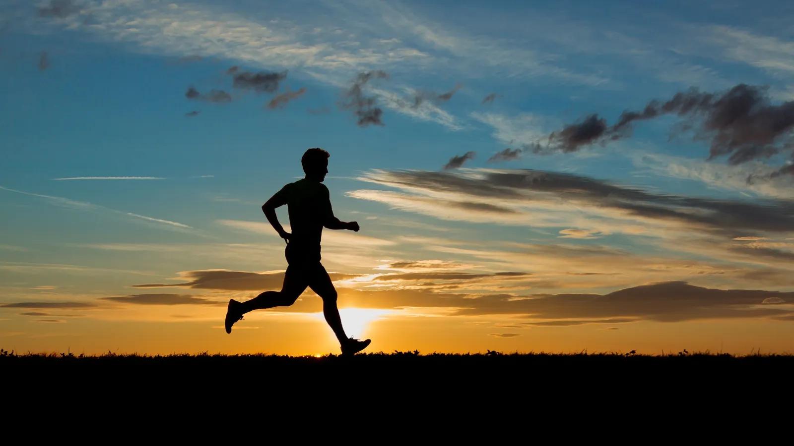 A runner in mid stride, representing a faster website on the same hardware.